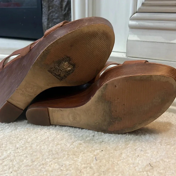 MICHAEL by Michael Kors Platform Dress Sandals in Tan Size 8.5 PV19D - Picture 8 of 8